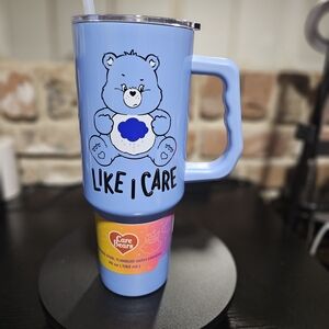 Care Bears Blue and Pink Tumbler
